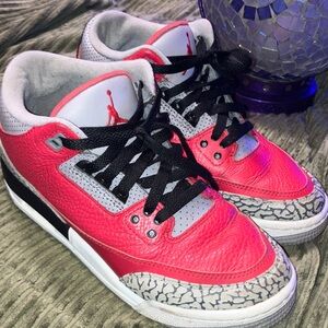 Kids Red and Gray Sneakers